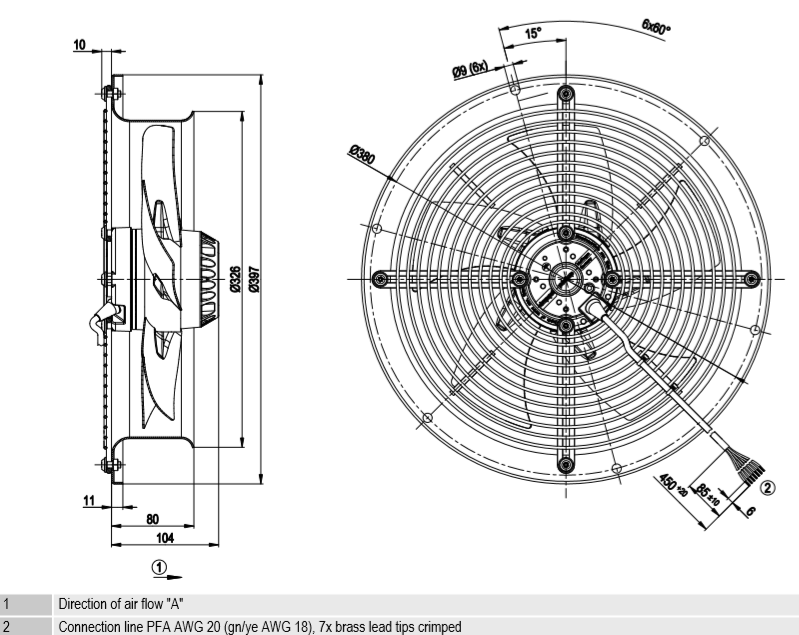 EBM-Papst W2D300-CP02-31 AC Fan Ball Bearing 230V 0.62A 210W 50Hz ...