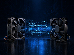 Two compatible industrial fans compared for replacement