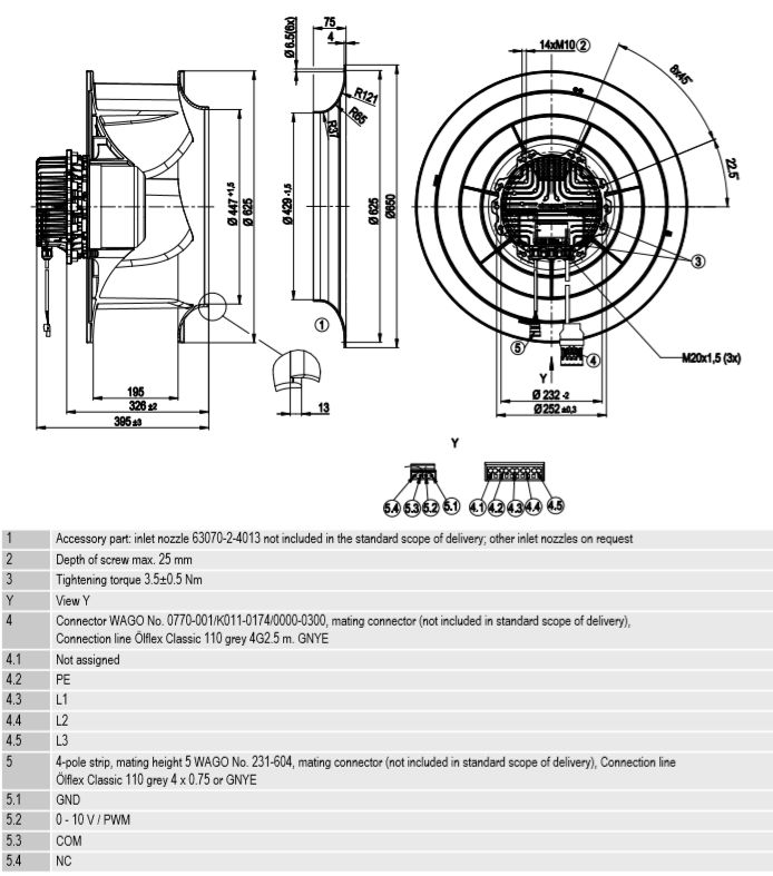 Ebm Papst R G Ab Centrifugal Fan V W A Rpm