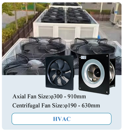 HVAC cooling fans