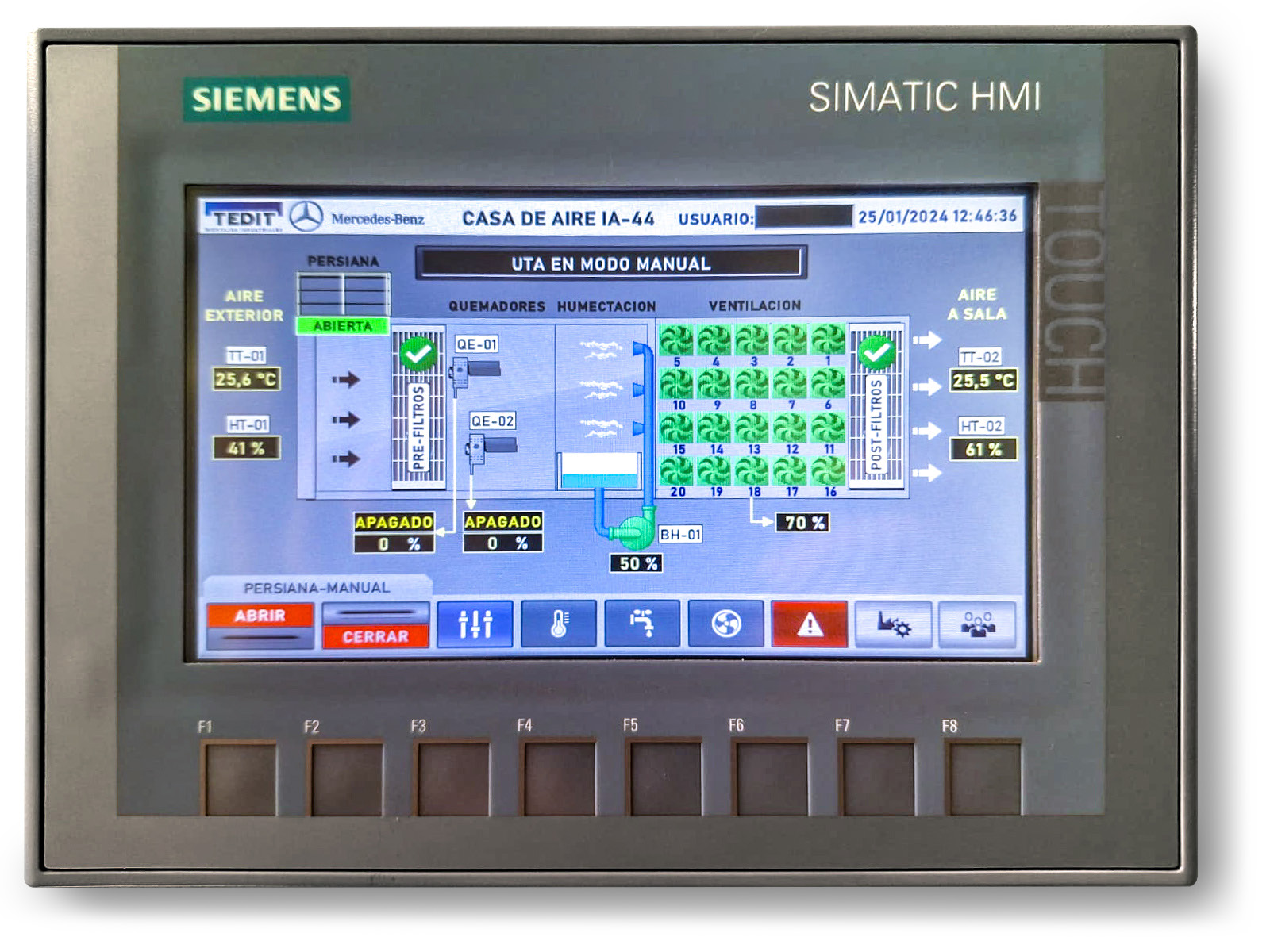 The new control system ensures an optimum indoor climate in the paint booths(Source|ebm-papst Argentina SA)