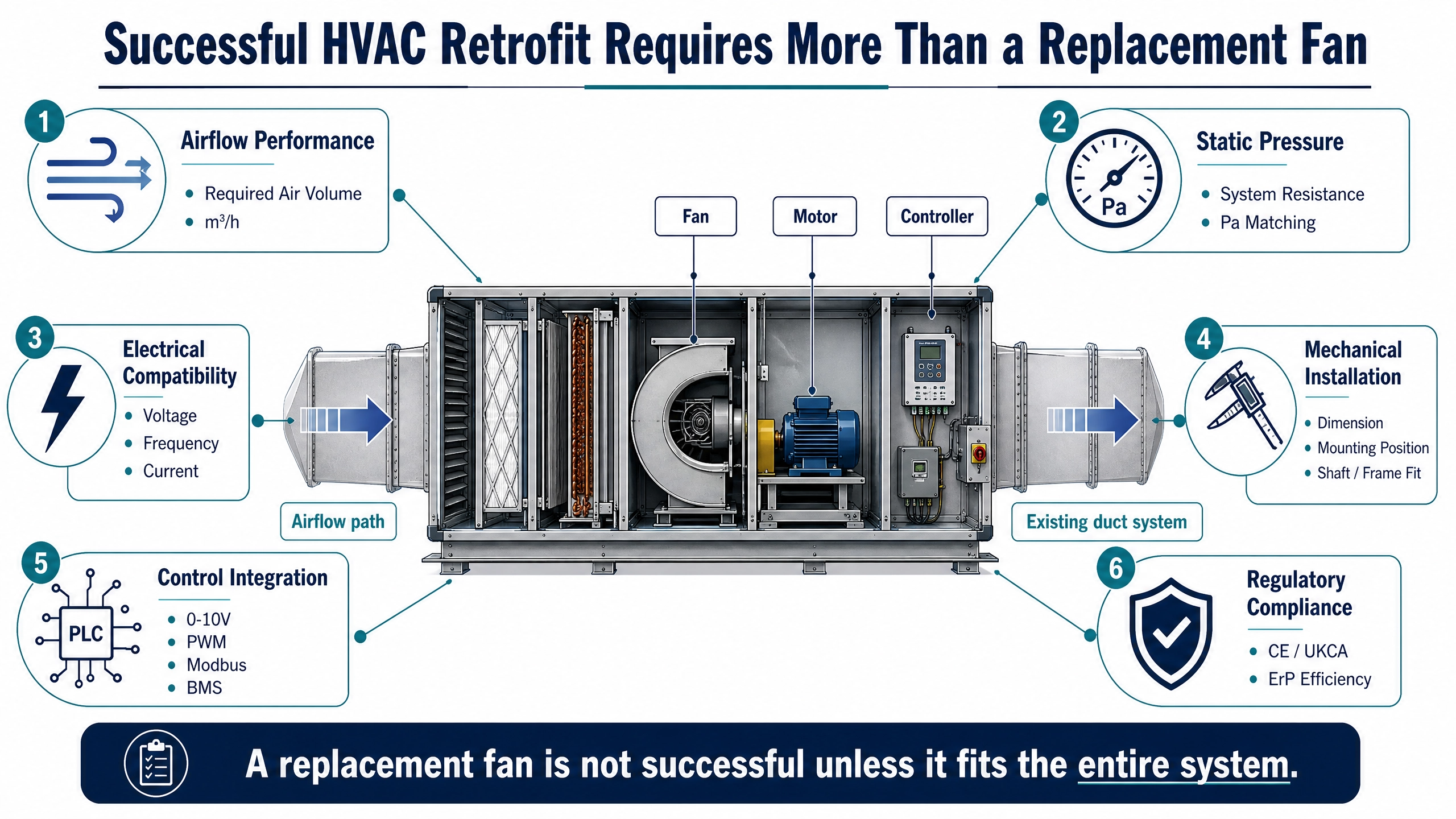 HVAC Retrofit Fan Selection Checklist