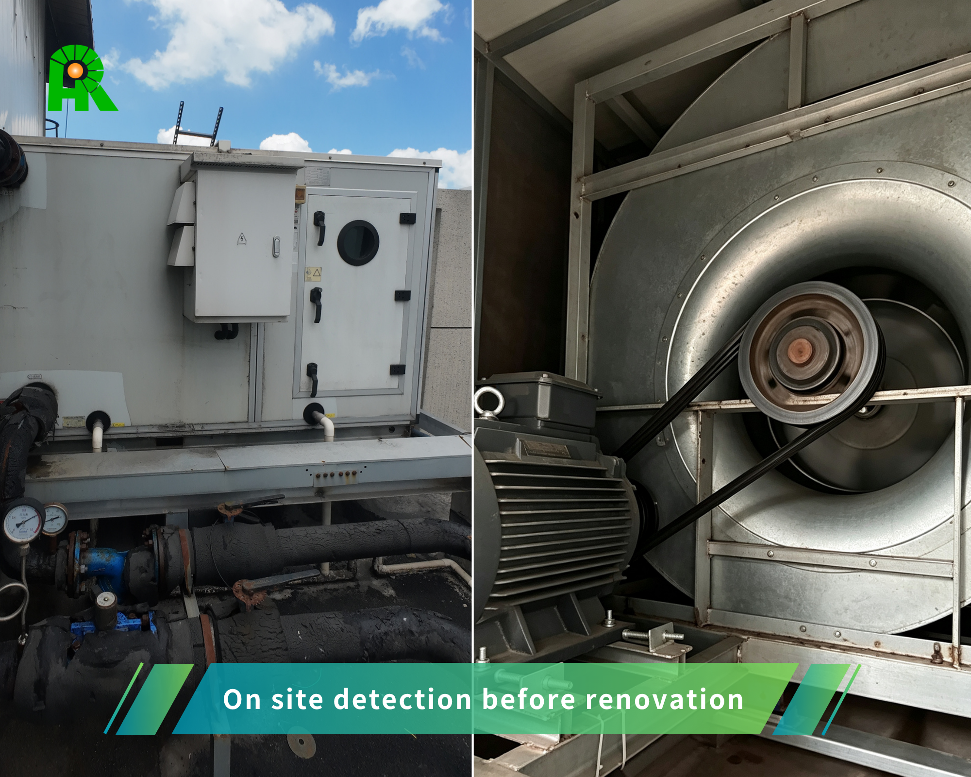 On site detection before renovation