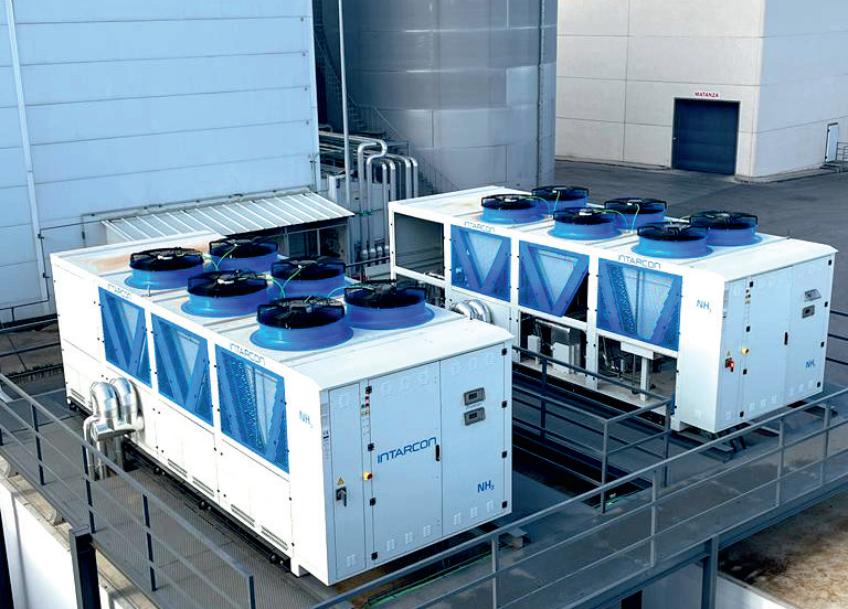 Specially modified condenser by using ebm-papst EC fans（Source|INTARCON&ebm-papst）