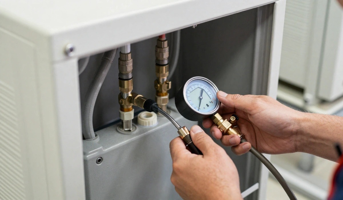 Engineers measure static pressure