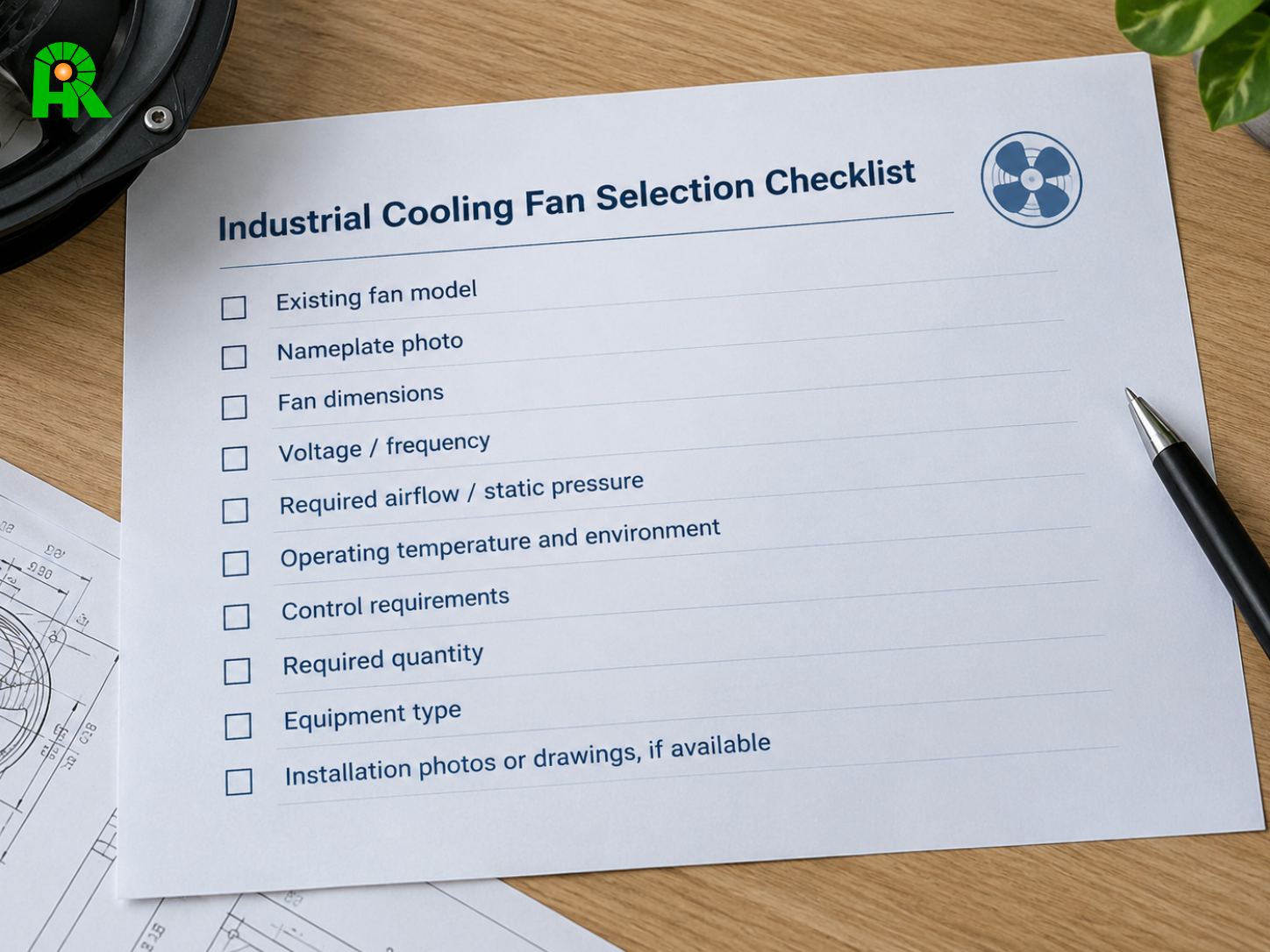 Industrial Cooling Fan Selection Checklist